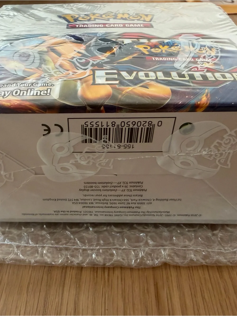 New sealed Box XY Evolutions Trading Card Game Booster Box - 2016